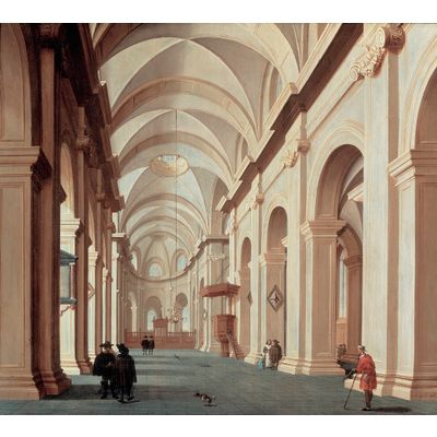 Interieur van een kerk