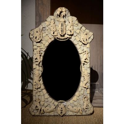 Spiegel in been gemaakt door krijgsgevangenen, Engeland, ca. 1800