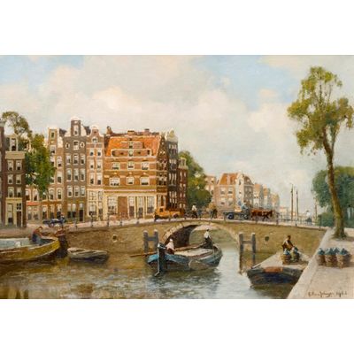 Brouwersgracht met de z.g.n. Spaanse huizen