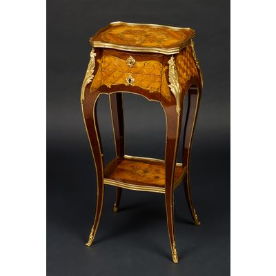 French Transitional Table, Leonard Boudin