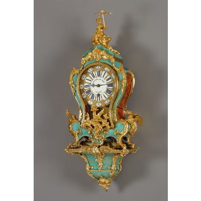 French Louis XV console clock