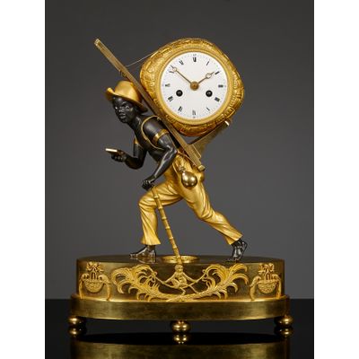 French Empire pendule, Le Portefaix