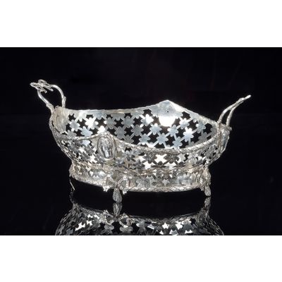 Dutch silver Louis XVI bread basket, Willem Pont, Amsterdam