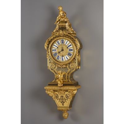 French Régence console clock, Masson