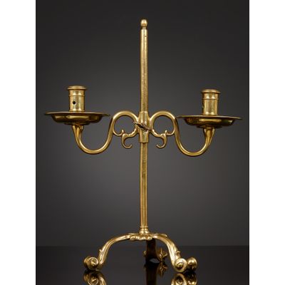 Dutch Renaissance candelabra with two candleholders, attributed to Elias Eliassen van Vliet, Amsterdam