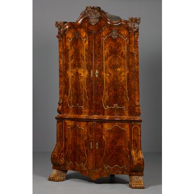 Dutch Louis XV Corner Cabinet