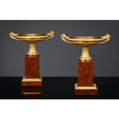 Pair of French Restauration Tazza