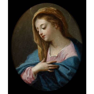Paolo de Matteis (1662-1728), De Maagd Maria in een blauw gewaad