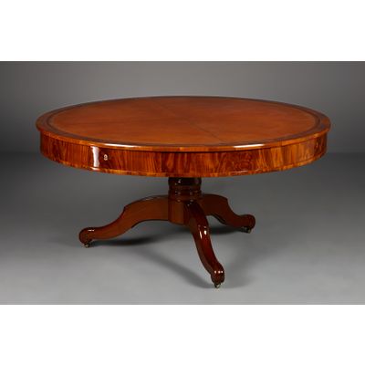 Large French Restoration Library Table