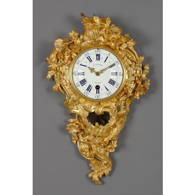 French Louis XV cartel d’alcove, Jean Baptiste Baillon