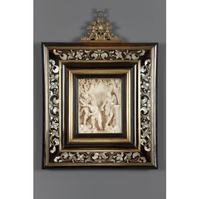 German Ivory Relief depicting Susanna and the Elders Attributed to Antonio Leoni