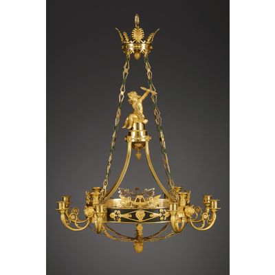 Russian Empire Chandelier, Attributed to Andrei Ivanovich Schreiber