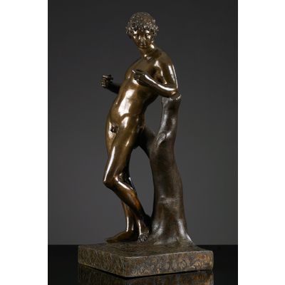 Frans Bronzen beeld van Apollo naar François Duquesnoy