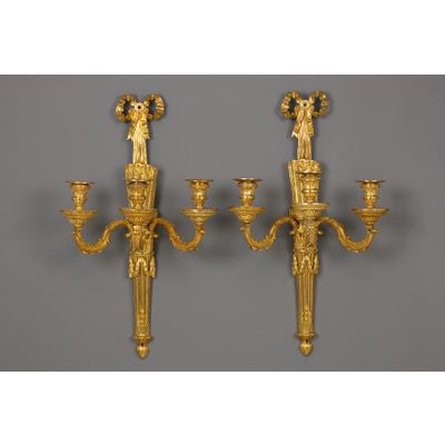Pair of French Louis XVI Wall Sconces