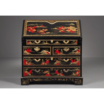 Chinese Export Laquered Bureau