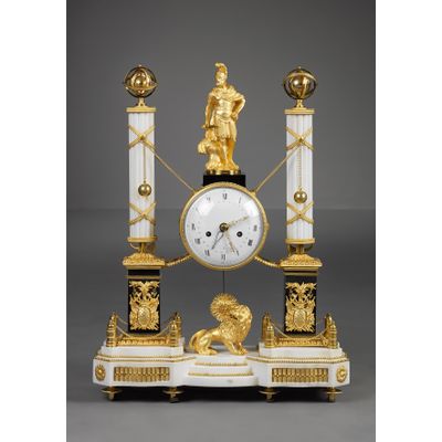 French Louis XVI Portico Clock
