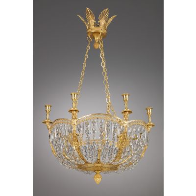 Russian Empire Six-Light Chandelier