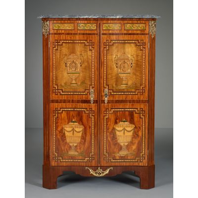 Hollandse Louis XVI Sécretaire met Marqueterie