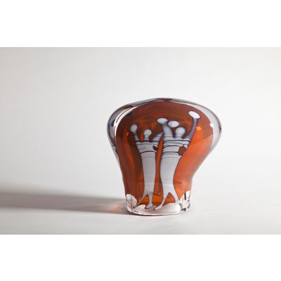 Sybren Valkema, Uniek studioglas object, uitgevoerd in Studio Wilke Adolfsson, 1989