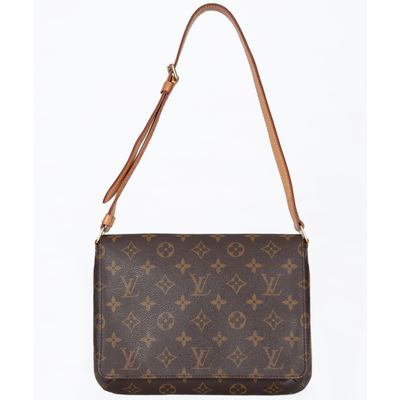 Louis Vuitton Brown Monogram Musette Tango Shoulder Bag