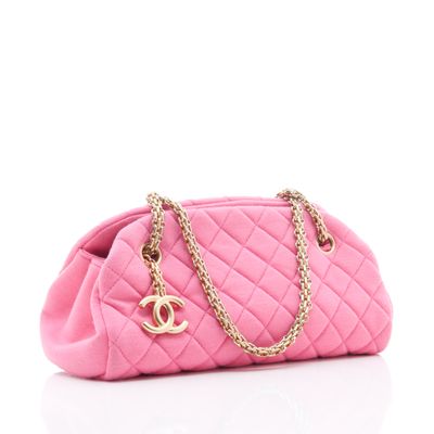 Chanel Pink Jersey 'Mademoiselle' Bag