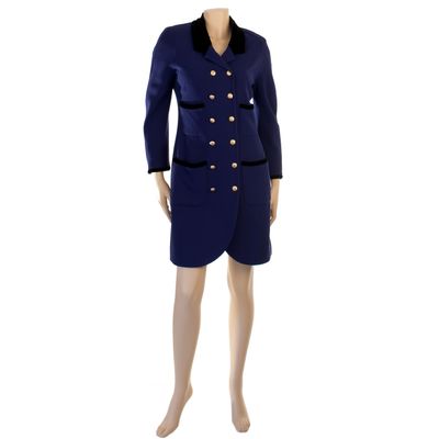 Chanel Aubergine Robe Manteau