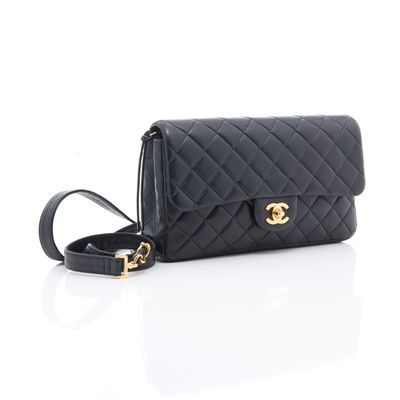 Chanel Blue Quilted Lambskin Backpack