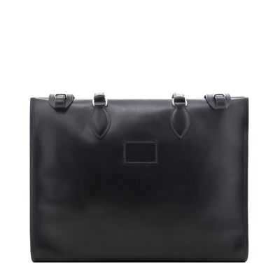 Hermès Black Leather Kaba Tote