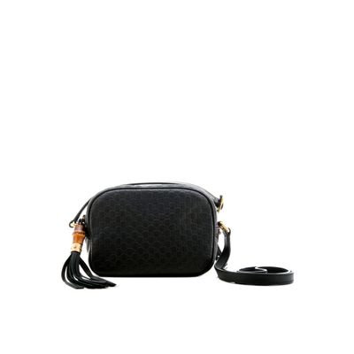 Gucci Disco Bag in Black Micro Guccissima 