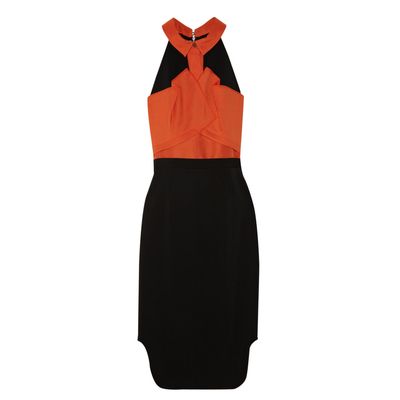 Roland Mouret Dalefield Techno Crepe Dress