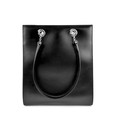 Cartier Black Leather Panther Tote