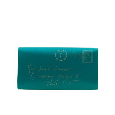 Yves Saint Laurent Y-mail Envelope Clutch in Satin