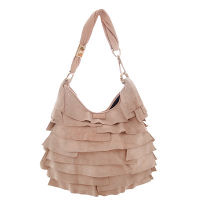 Yves Saint Laurent 'St-Tropez' Pink Suede Shoulder Bag