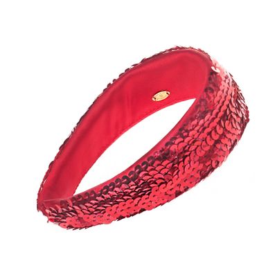 Chanel Red Sequin Headband