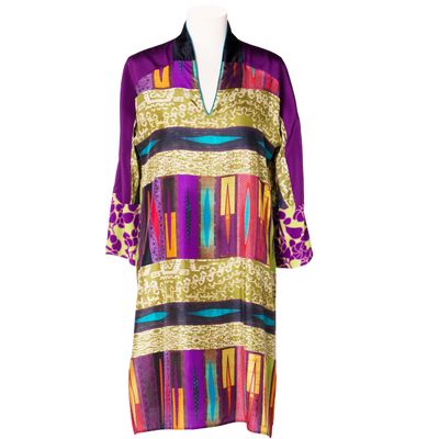 Etro Silk Patchwork Kaftan