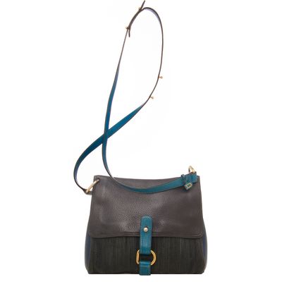 Delvaux Toile De Cuir Schoudertas