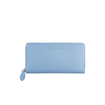 Ralph Lauren Blue Soft Ricky Zip-Around Wallet 