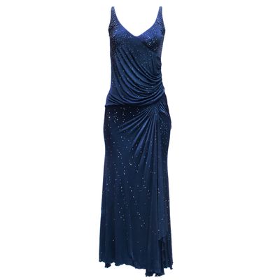 Versace Nachtblauw Avondjurk