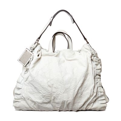 Dolce & Gabbana White Miss Rouche Hobo