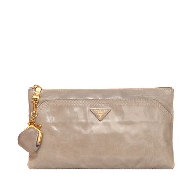 Prada Vitello Shine Pomice Leather Pochette