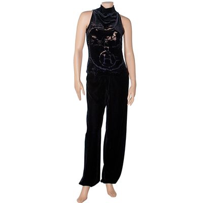 Hermes Black Velvet Pant Suit