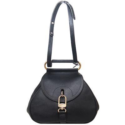 Delvaux Black Cerceau Jumping Bag