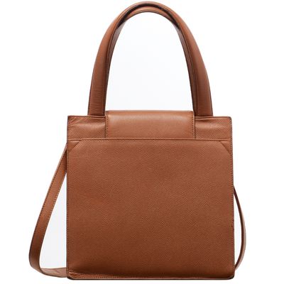 Bvlgari Cognac Leather Handbag