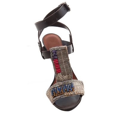 SS 2008 Dries Van Noten Runway Beaded Sandals