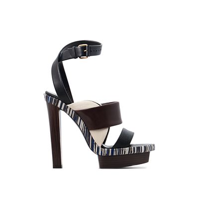 Balenciaga Leather Platform Sandals