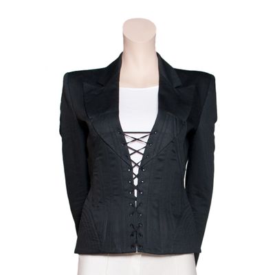 SS 2002  Alexander McQueen 'Dance of the Twisted Bull' Corset Blazer