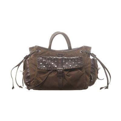 Prada Studded Messenger Bag