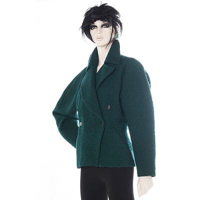 Alaïa Green Wool Fitted Jacket