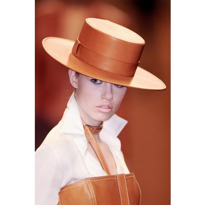 Hermès Equestrian Leather Hat