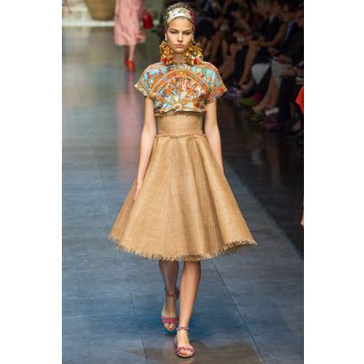 Dolce & Gabbana Raffia Skirt